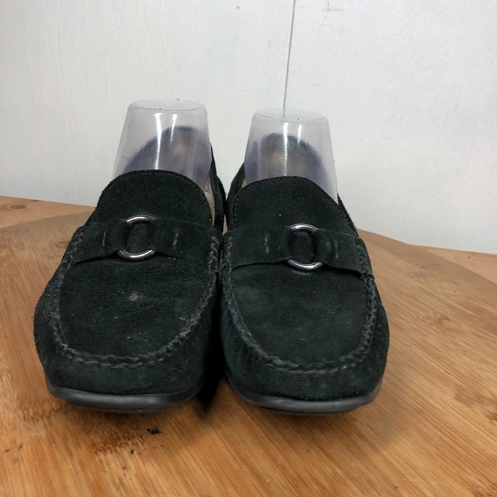 Mephisto Womens size 9 shoes Cool Air Black Suede Horsebit Casual loafers